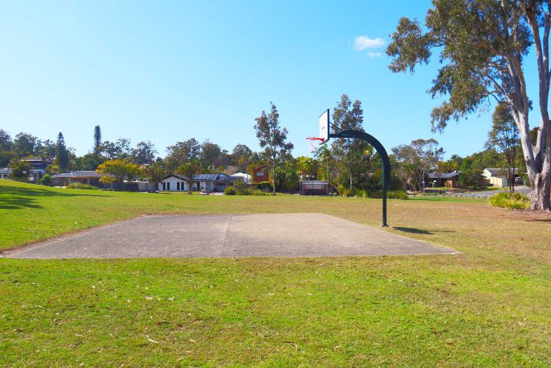 Half-court basketball at Girral Park in Ashmore at the Gold Coast